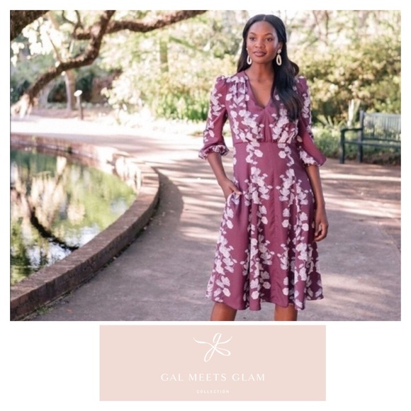 NWT Gal Meets Glam Adelaide Purple Lilac Dress